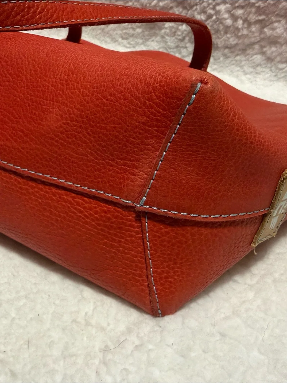 Consuela Classic Red Valentina Leather Shoulder Bag